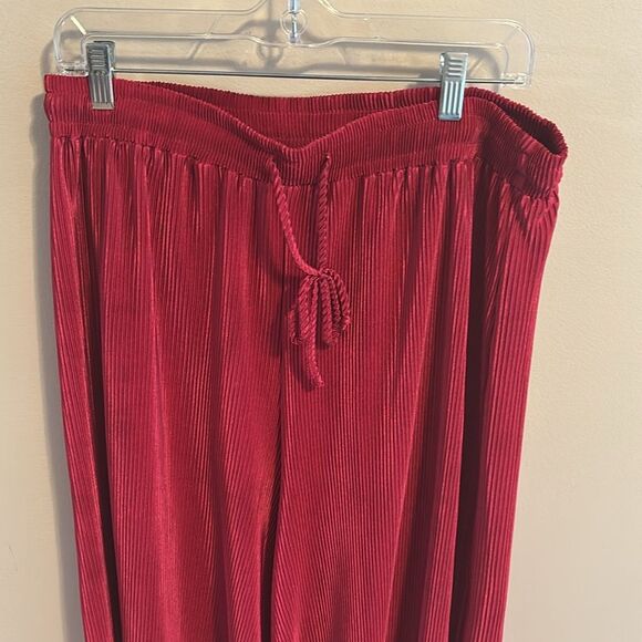 The zigzag  stripe 2xl magenta wide leg pants - Picture 2 of 4